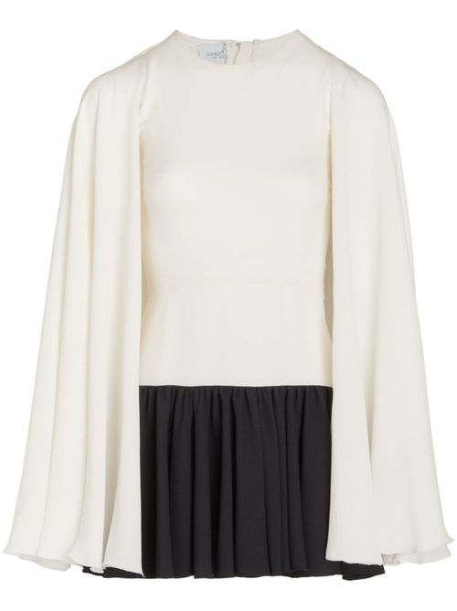 Cape short dress - White