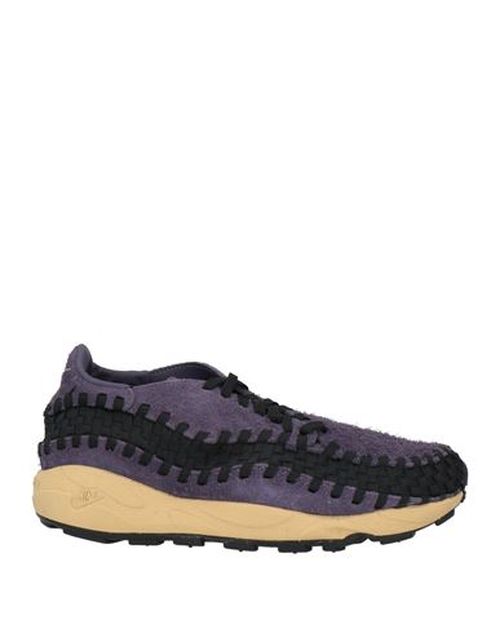 Man Sneakers Purple Size 10 Leather, Textile fibers