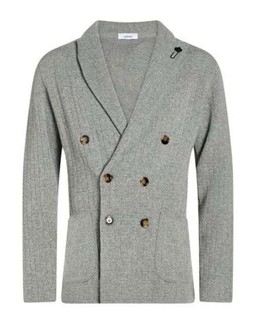 Man Blazer Light grey Size L Virgin Wool, Cashmere
