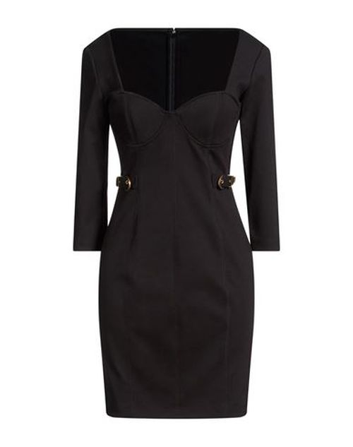 Woman Mini dress Black Size 8 Viscose, Polyamide, Elastane