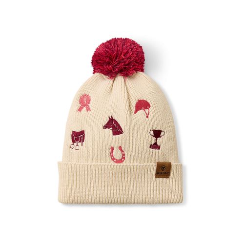 Kid's Arlo Beanie Hat in Natural Patchwork, Size OS, by