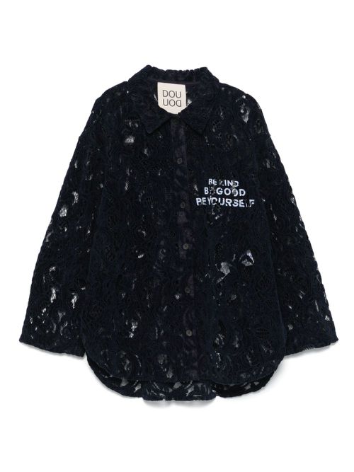 Lace shirt - Blue