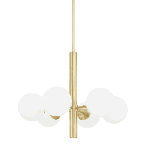Mitzi Stella 6-Light Chandelier in Aged Bra