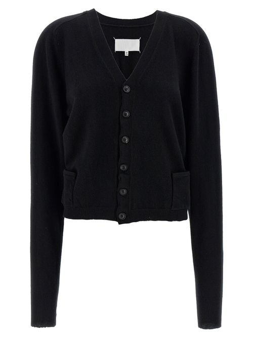 Wool Knit Cardigan — Black