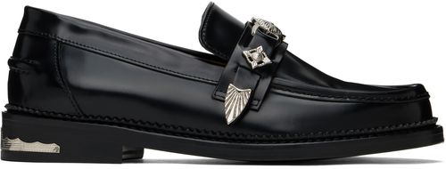 Toga Virilis Black Metal Loafers
