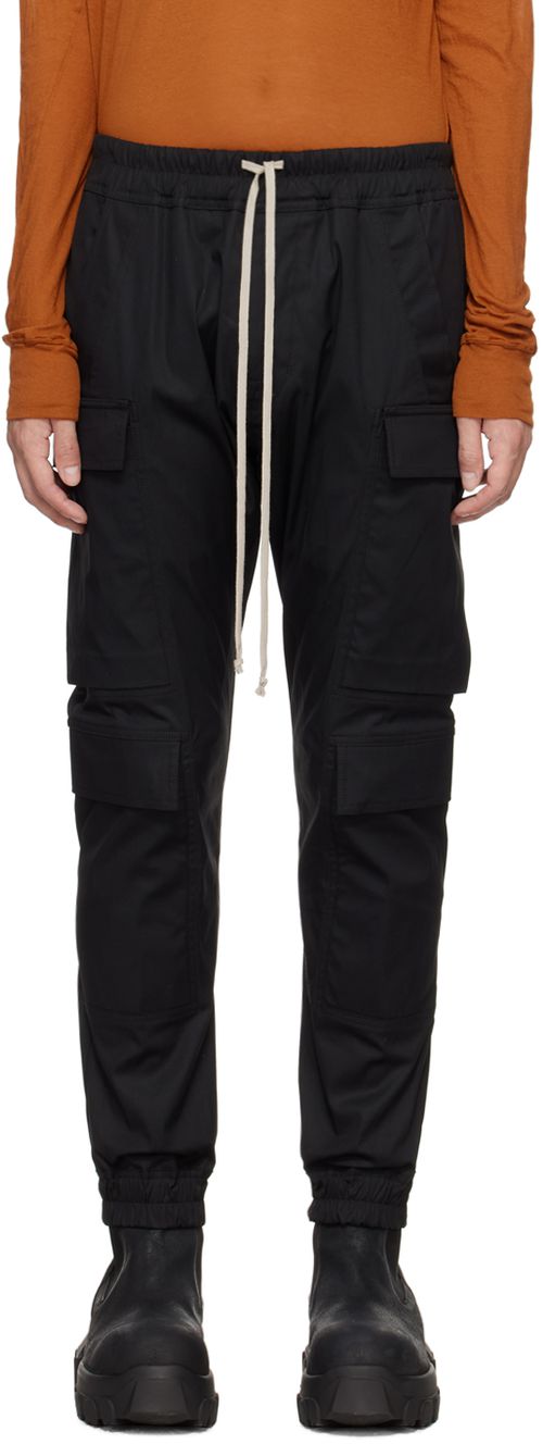 Rick Owens Black Mastodon Mega Cargo Pants