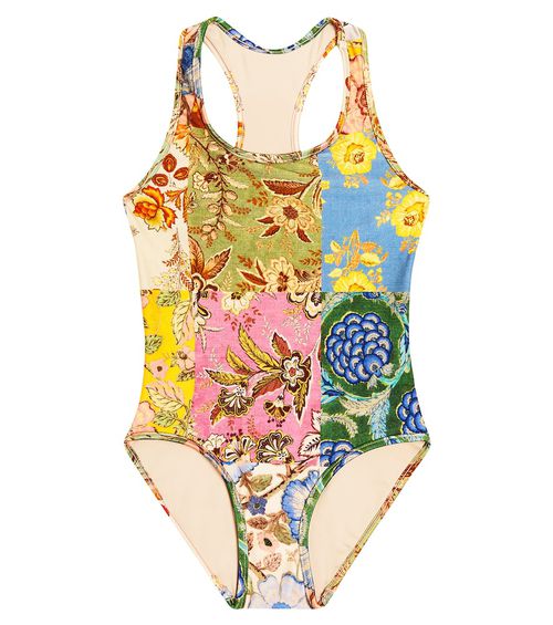 Zimmermann Kids Junie floral racerback swimsuit
