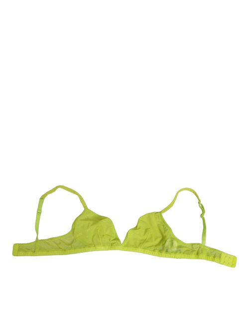 Nylon Soft Cup Soft Cup Bra — Yellow