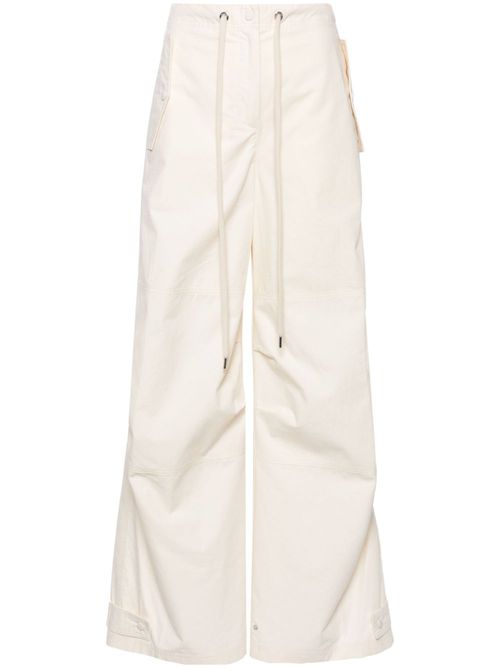 Ripstop cotton cargo trousers - Neutrals