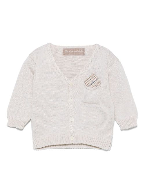 La Stupenderia cotton cardigan - Neutrals