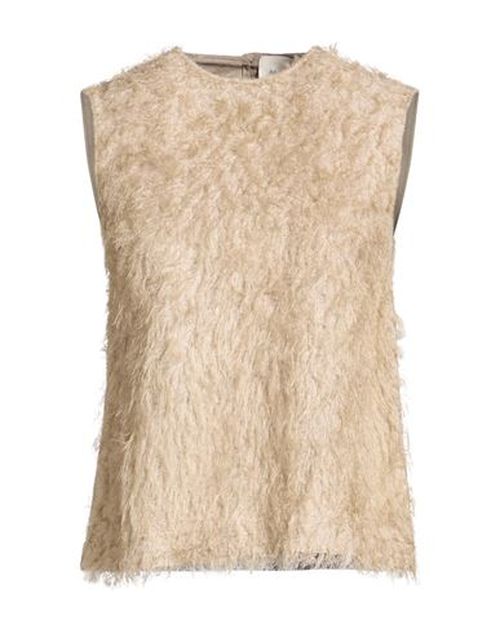 Chocolat Woman Top Beige Size 4 Viscose