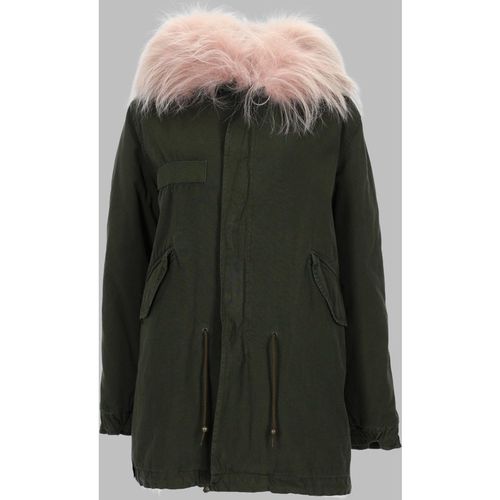 Mr & Mrs Italy Pink Fur Parka