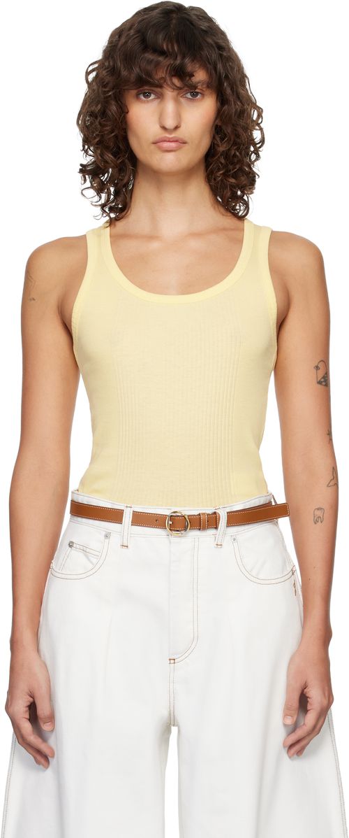 Yellow 'The Rond Carré' Tank Top