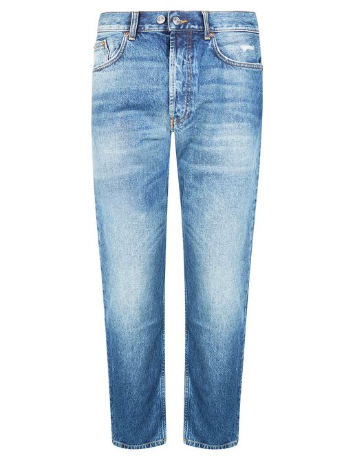 Men's Jeans with Detailed Stitching