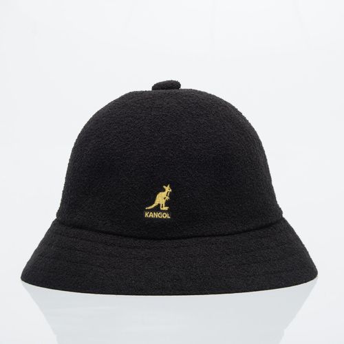 (XL) KANGOL Bermuda Casual Bucket Hat Terry Towelling Cap in Black/Gold