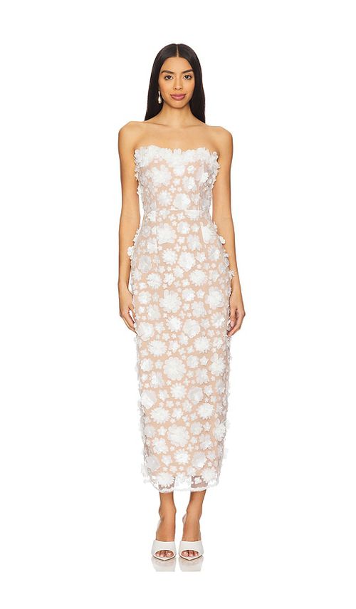 ELLIATT MIDI-KLEID DRESS in Ivory. Größe XS. Also in