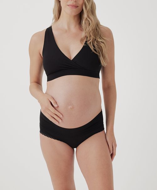 Women's Black Maternity Nursing Bralette