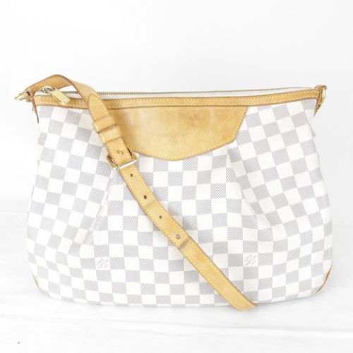 Louis Vuitton Damier Azur White Damier Azur Shoulder Bag Pre-Owned