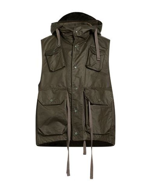 Man Vest Military green Size L Cotton, Nylon