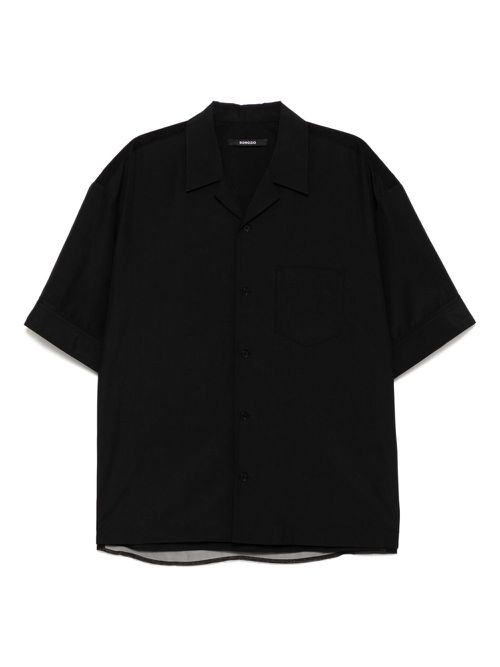 Charlot paris veiled half shirt - Black