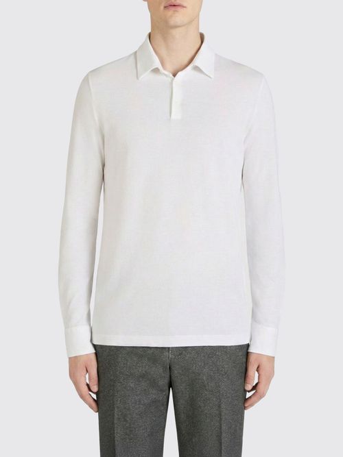 Polo Shirt Men color White