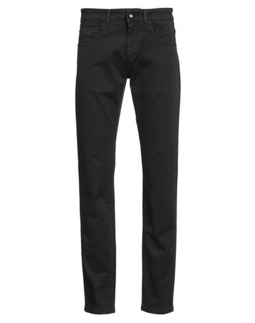 Man Pants Black Size 28 Cotton, Elastane