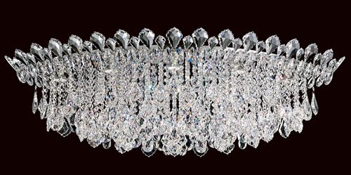 Trilliane Strands 8-Light Flush Mount Ceiling Light in Stainless Stee