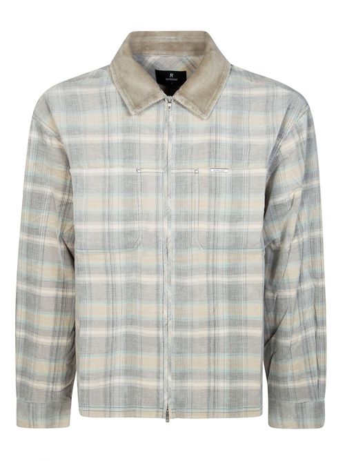 Cord Zip Flannel Shirt UNISEX