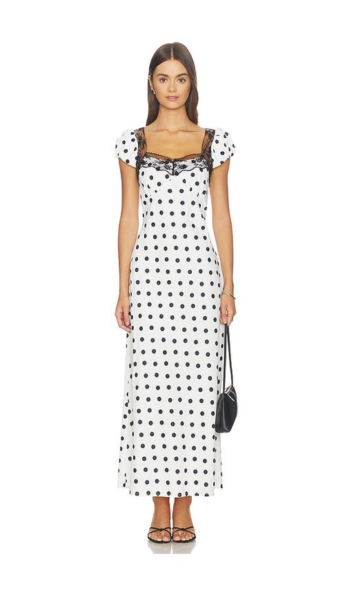 & Reckless x REVOLVE Sana Satin Dress in White. - S also in XS, M, L, XL/1X