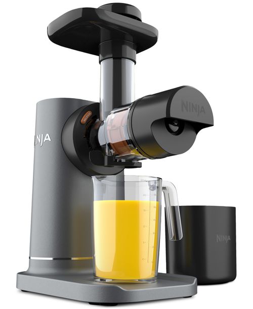 NeverClog Cold Press Juicer, Powerful Slow Juicer, Total Pulp Control, Easy to Clean, Compact - JC151 - Charcoal