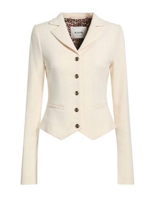 Woman Blazer Beige Size 4 Polyester, Rayon, Elastane