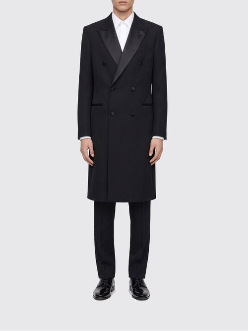 Coat Men color Black
