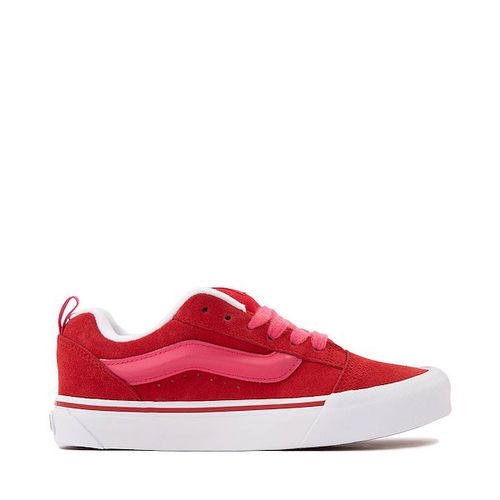 Vans Knu Skool Skate Shoe - Racing Red / Pink