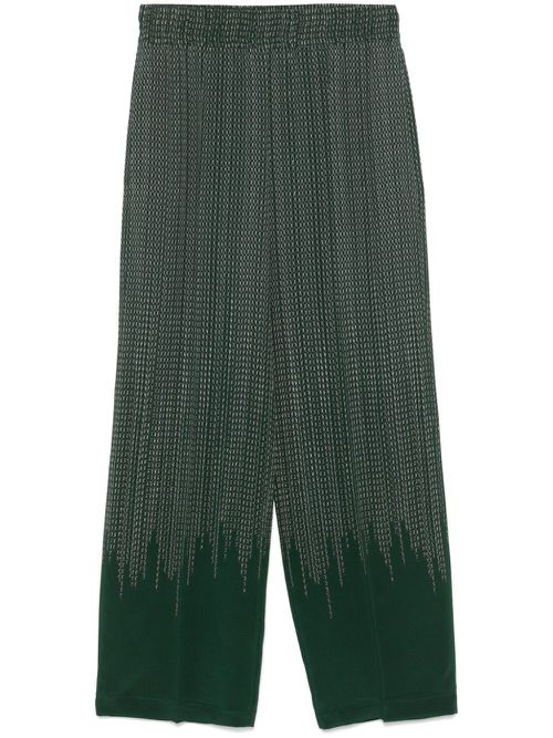 Chain-link trousers - Green