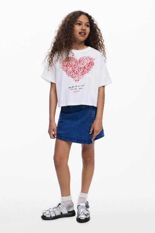 Denim skort