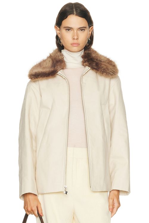 Sandy Liang Carrot Jacket in Khaki - Beige. L also in M