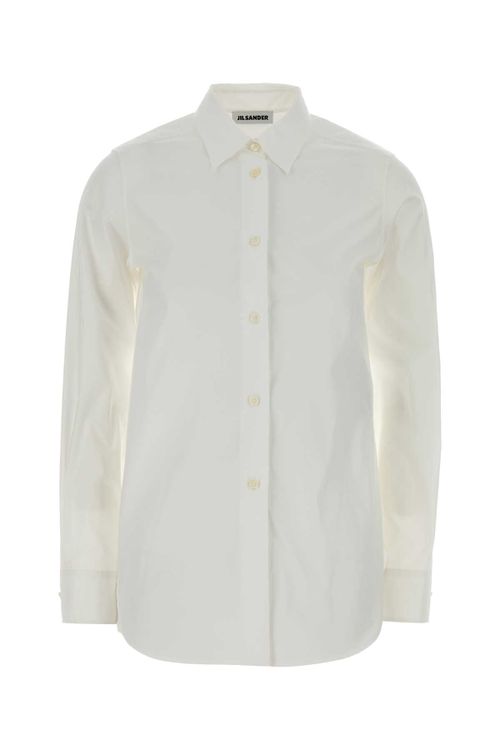 Cotton Poplin Shirt — White