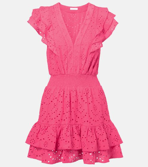 Camila shirred cotton minidress