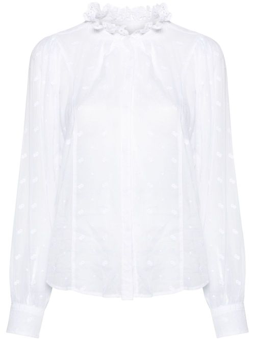 Terzali broderie-anglaise shirt - White