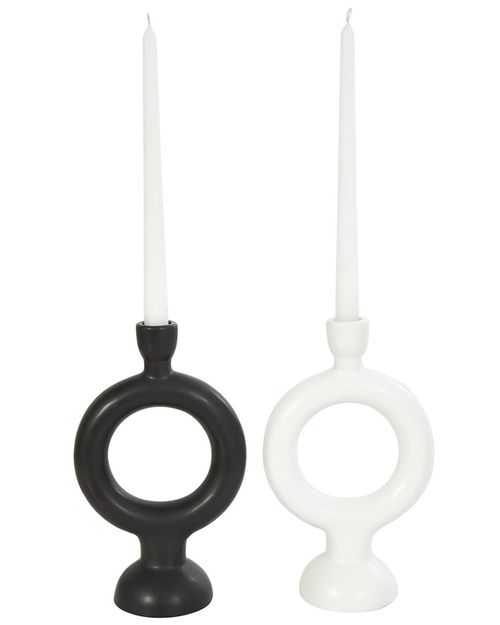 Set of 2 Contemporary Candle Holders