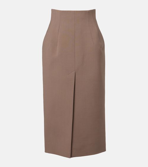 High-rise pencil skirt