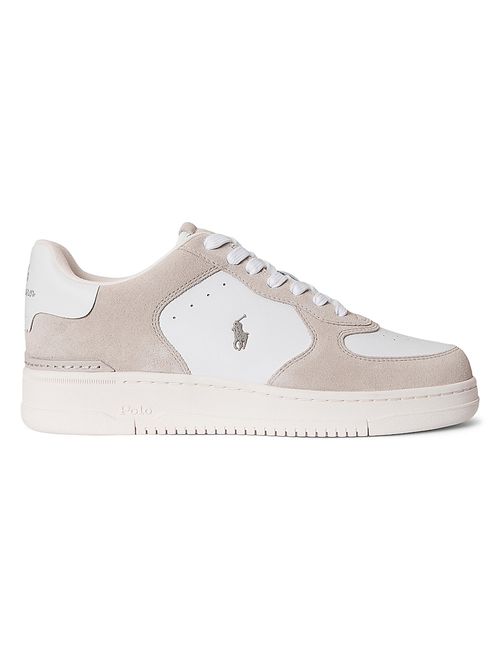 Men's Masters CRT Low-Top Leather Sneakers - Gray Violet White