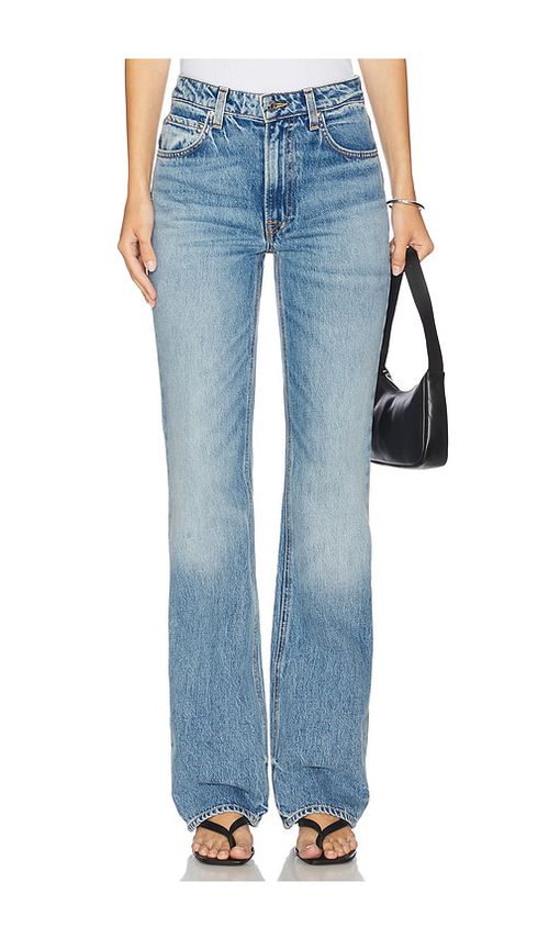 GRLFRND Melanie High Rise Boot Cut in Blue. -  31 also in 23, 24, 25, 26, 27, 28, 29