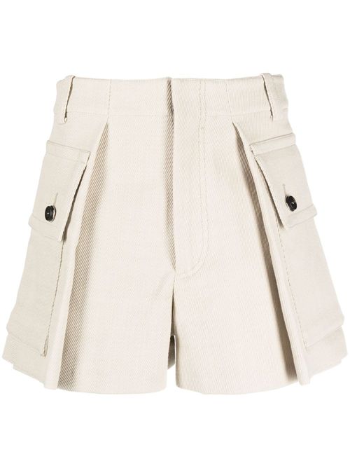 Pocket-detail tailored shorts - Neutrals