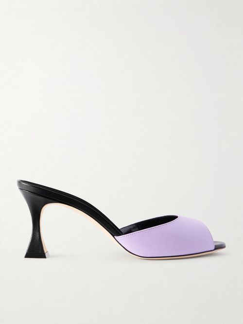 Jadaron 70 Leather Mules - Purple