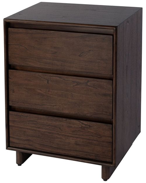 Specialty Company Halmstad 22In Wood Panel 3-Drawer Narrow Nightstand