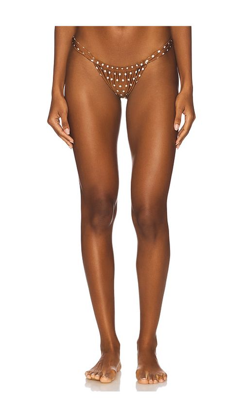 VDM Livi Reversible Bikini Bottom in Brown. -  S also in L