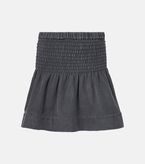 Pacifica high-rise cotton miniskirt