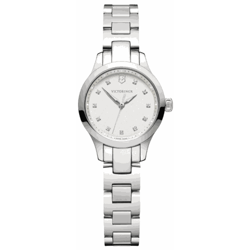 Alliance XS Quartz White Crystal Dial Steel Women's Watch 241875