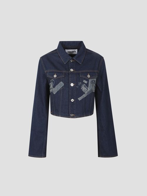 Mini Trompe L'Oeil Print Jacket